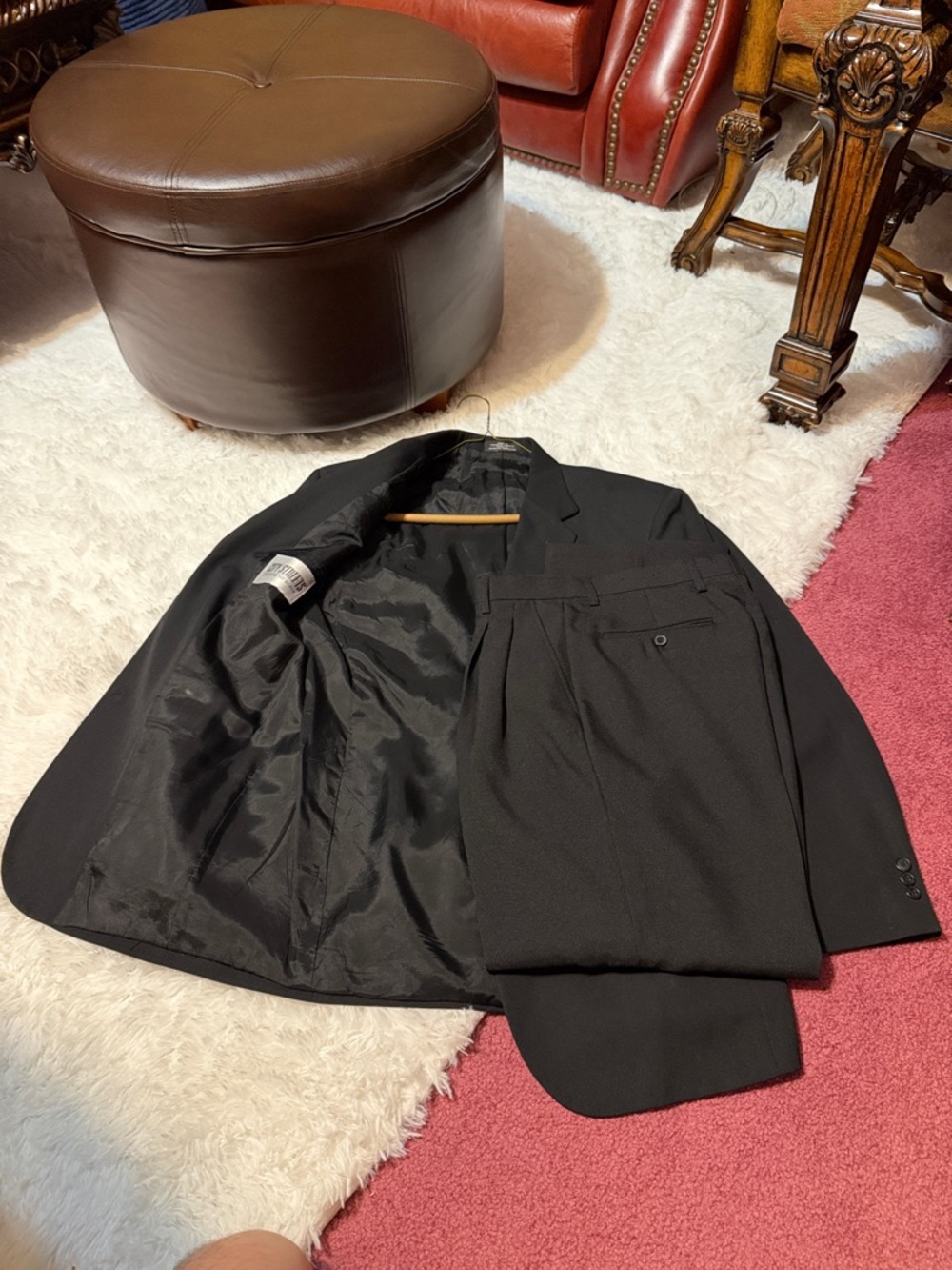 City Streets Black Men's Two-Piece Suit